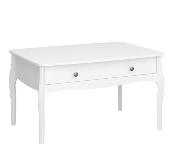 Victoria Coffee Table 2 Drawer In Pure White