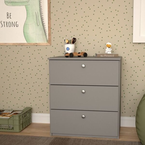 Royce Chest of 3 Drawers in Whitewash/Grey - Chest Of Drawer - Home Store UK