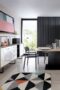 Martin 3 Door 1 Drawer Wide Sideboard With the Walnut and Dark Panel Finish - Sideboards - Home Store UK