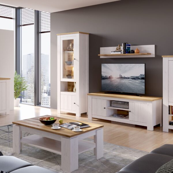 Addison Coffee Table In White And Oak Coffee Table Home Store UK