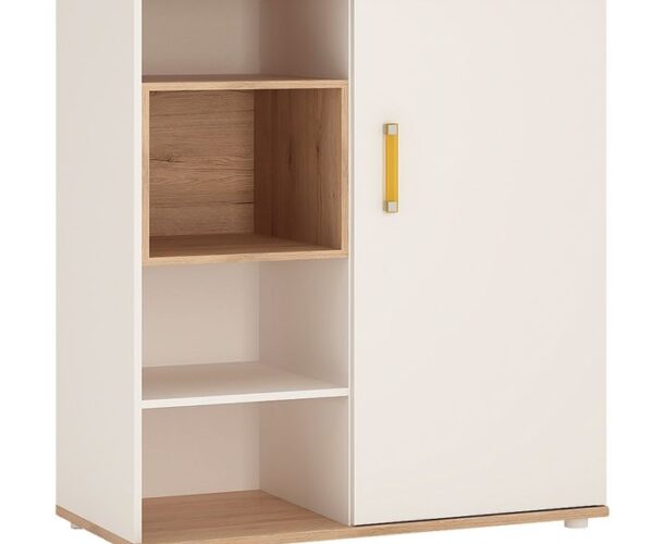 Alice Low Cabinet with Shelves (Sliding Door)