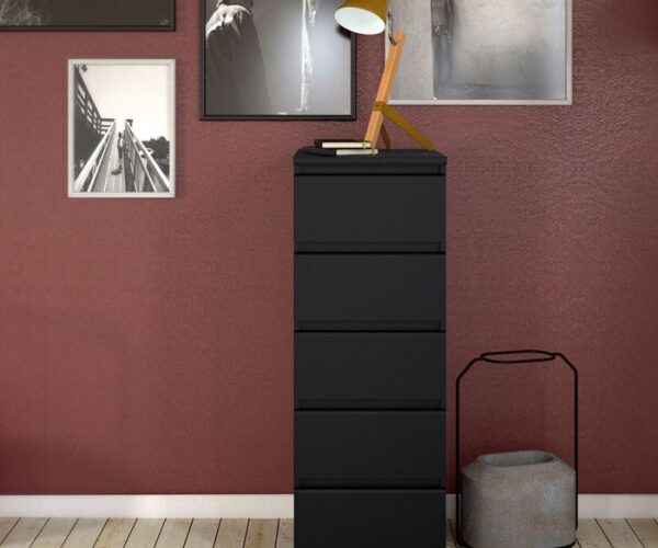 Sydney Narrow Chest of 5 Drawers