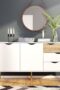 Willow Sideboard Large 3 Drawers 2 Doors in White and Oak - Sideboards - Home Store UK