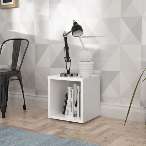 Spring Singular Storage Unit in Matt White - Storage Unit - Home Store UK