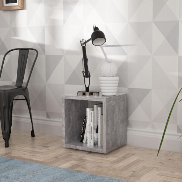 Spring Singular Storage Unit in Concrete Grey - Storage Unit - Home Store UK