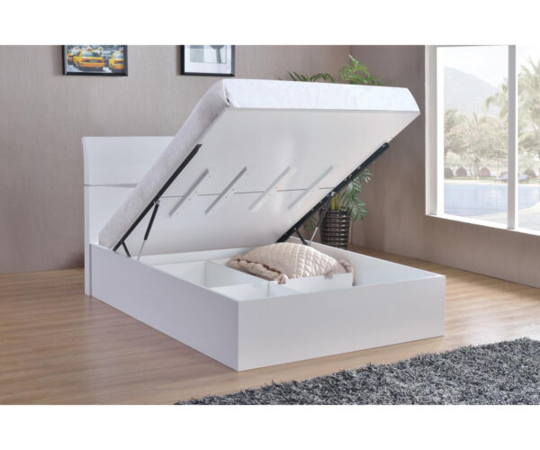 Aspen High Gloss Storage Bed Double