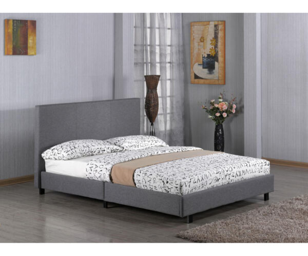 Union Fabric Double Bed Grey
