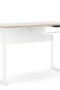 Lilly Desk 1 Drawer in White with Oak Trim - Desk - Home Store UK