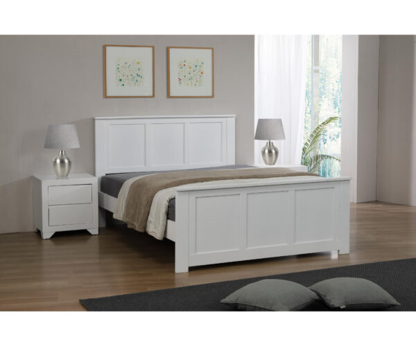 Mallow Double Bed White