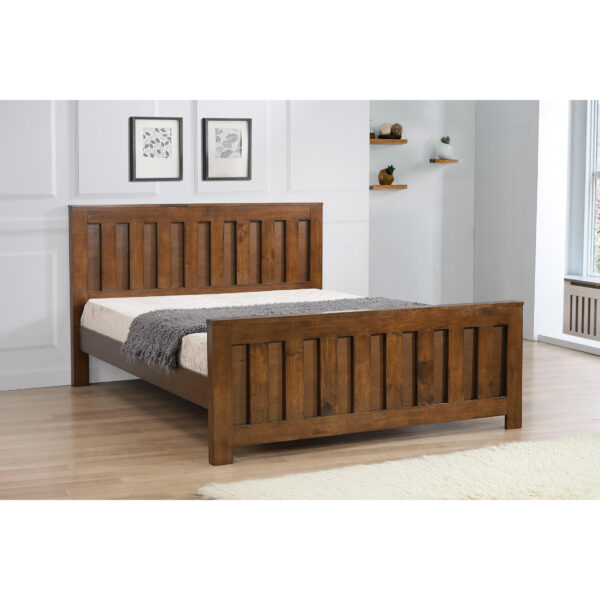 Maxwell Double Bed Rustic Oak - Clearance - Home Store UK