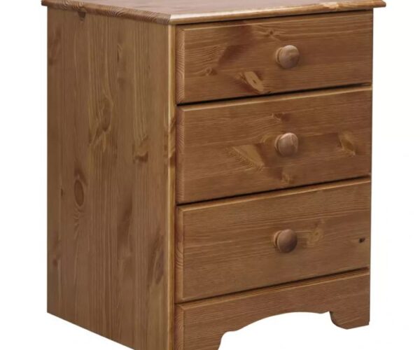 Upwood Bedside Table 3 Drawers