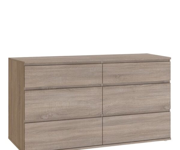 Ward Wide Chest of 6 Drawers (3+3)