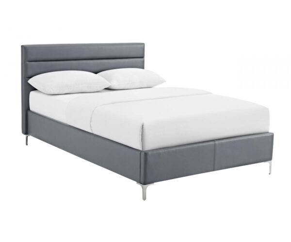 Idaho PU Double Bed Grey