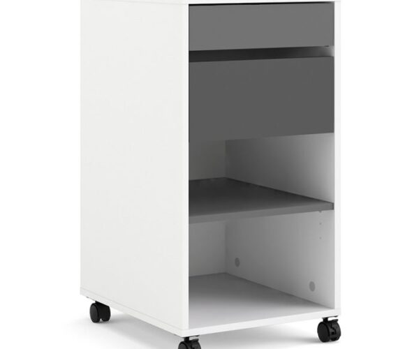 Lilly Mobile File Cabinet 2 Drawers 1 shelf