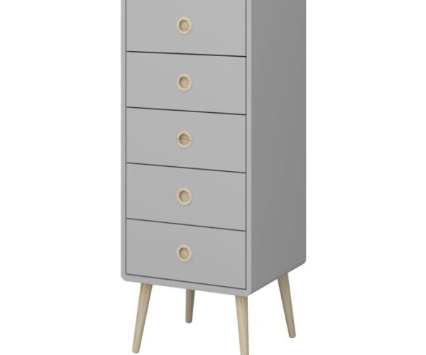 Cole 5 Drawer Narrow Chest