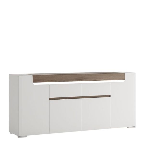Holland Wide 4 Door 2 Drawer Sideboard (inc. Plexi Lighting) - Image 2