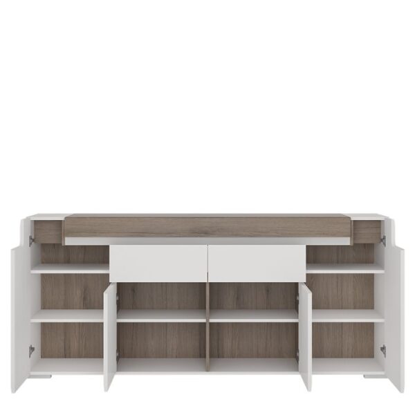 Holland Wide 4 Door 2 Drawer Sideboard (inc. Plexi Lighting) - Image 3