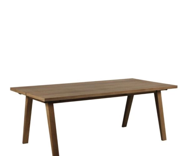 Classic Rectangular Dining Table in Smoked Oak.