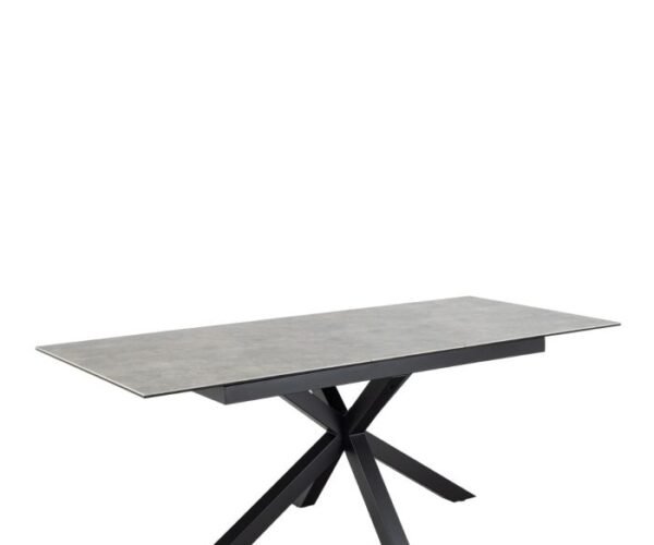 Eden Extendable Dining Table with Ceramic Grey Top 168cm.