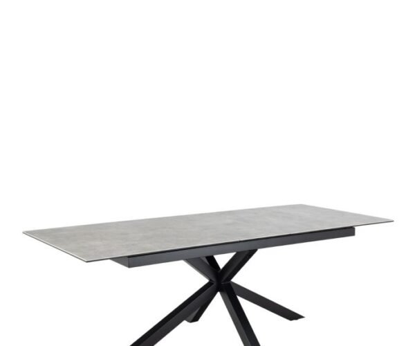 Nirvana Extendable Dining Table with Ceramic Grey Top 200cm.