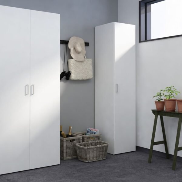 Nook Wardrobe 1 Door in White 1750. - Image 7