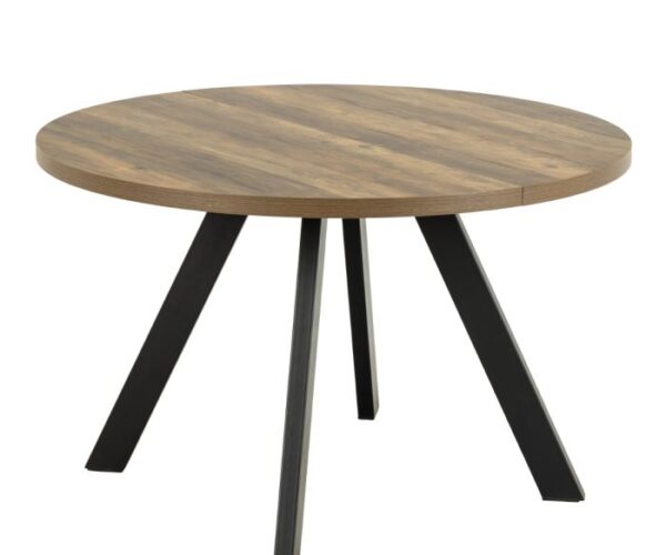 Zara Round Dining Table in Oak.