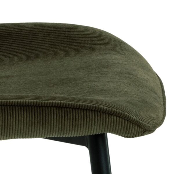 Elise Dining Chair in Olive Green Set of 4. - Image 9