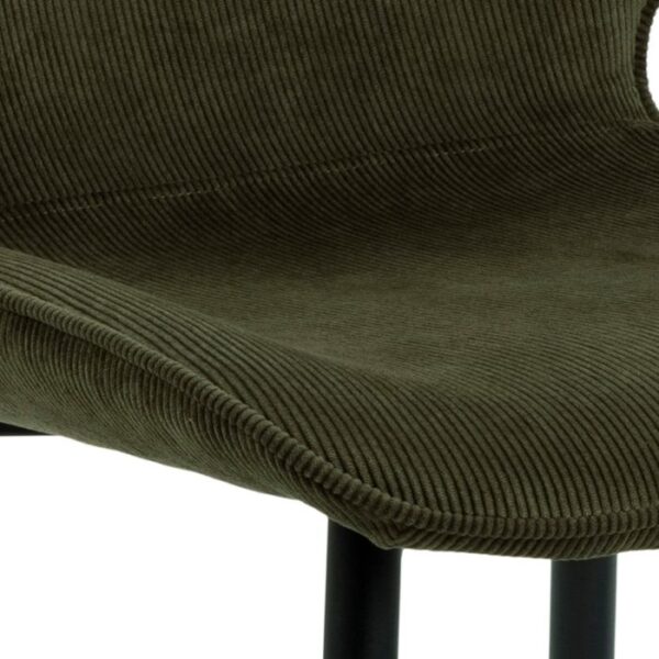 Elise Dining Chair in Olive Green Set of 4. - Image 7