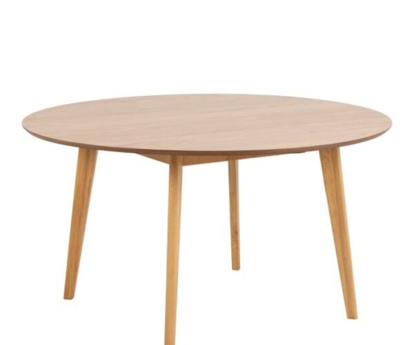 Harrison Round Dining Table in Oak 140x76cm.