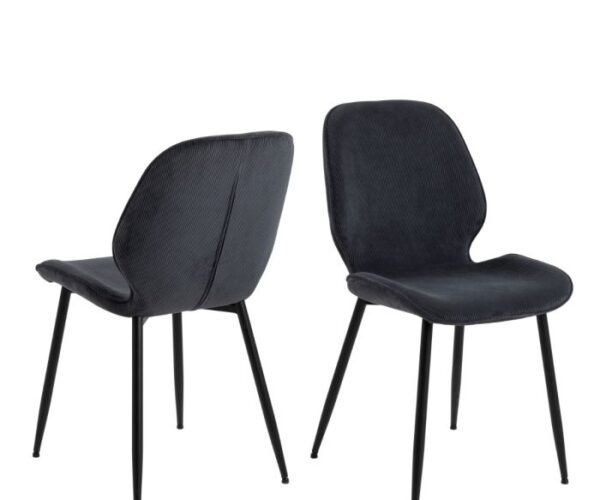 Mira Dining Chair in Anthracite Set of 4.