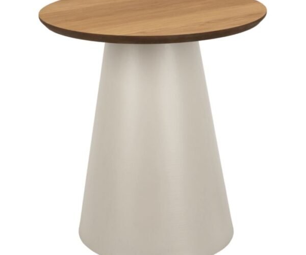 Orb Round Coffee Table in Oak/Grey 45x48cm.