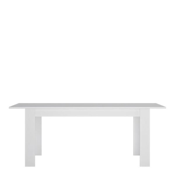 Paris Large Extending Dining Table 160-200cm in White and High Gloss. - Image 3