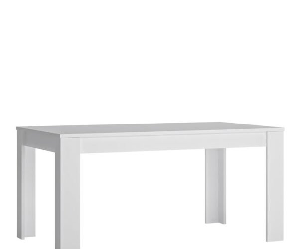 Paris Large Extending Dining Table 160-200cm in White and High Gloss.