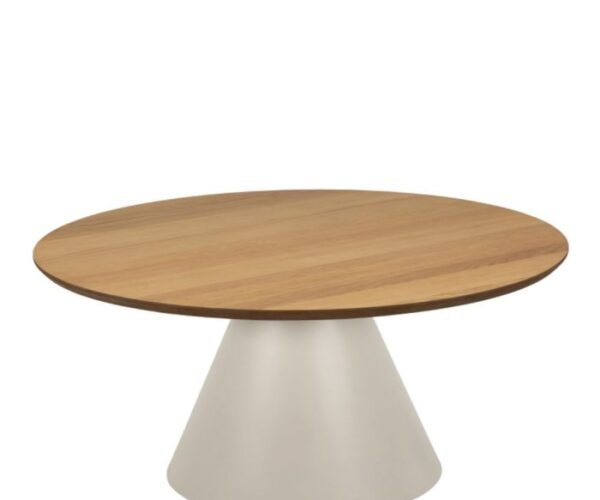 Pivot Round Coffee Table in Oak/Grey 85x40cm.