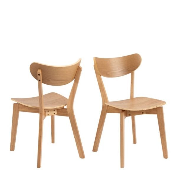 Radley Dining Chairs in Oak Set of 2.