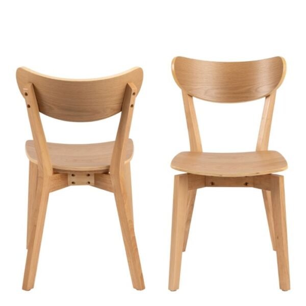 Radley Dining Chairs in Oak Set of 2. - Image 3