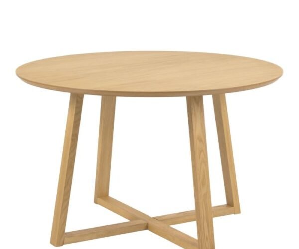 Regalia Round Dining Table in Oak.