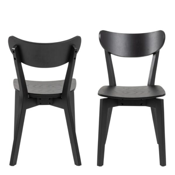 Renwick Dining Chairs in Black Set of 2. - Image 3