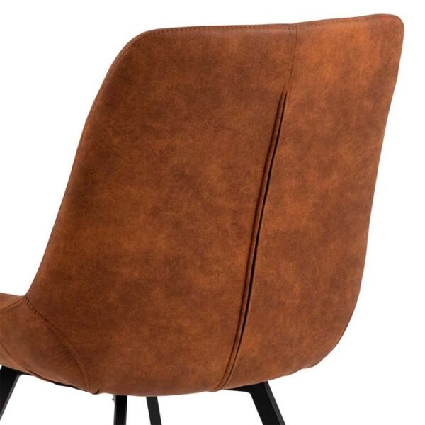 Wexford Dining Chair in Brown Fabric Set of 2. - Image 8