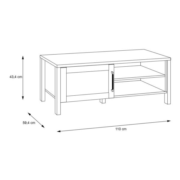 Kian Brun Coffee Table in Waterford Oak. - Image 7