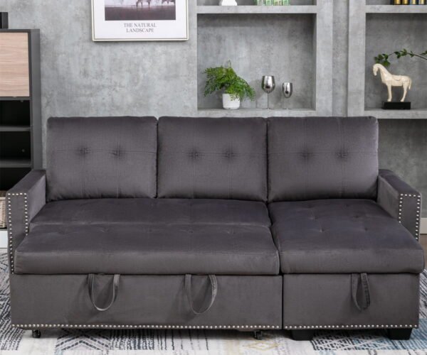 UNIVERSAL CORNER FABRIC SOFABED WITH STORAGE