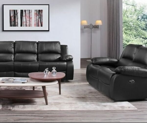 VALENCIA 3+2 RECLINER LEATHER AIRE SOFA