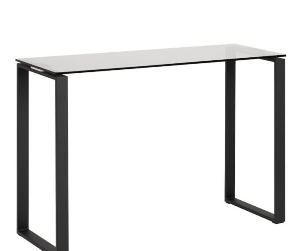 Vivienne Console Table with Smoked Glass Top.