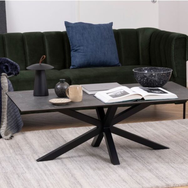 Zenith Ceramic Coffee Table in Black. - Image 3