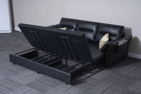 3 Seater Air Leather Sofa Bed – Home Store UK - Image 14