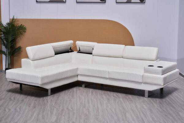 Classic Bonded Leather Corner Sofa – Home Store UK - Image 7