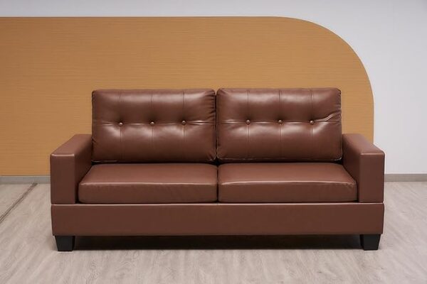 Luxury Cube Bonded Leather Sofa Set – Home Store UK - Image 7