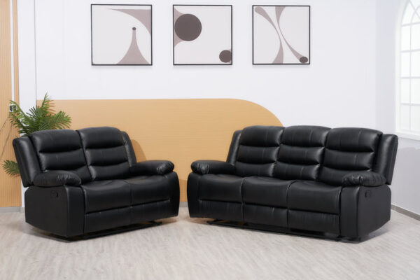 Roma Recliner Bonded Leather Sofa Set – Home Store UK - Image 6