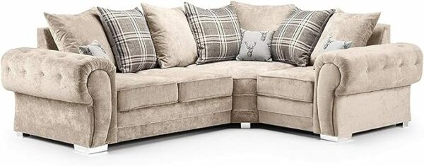Suede Fabric Corner Sofa - Home Store UK - Image 13