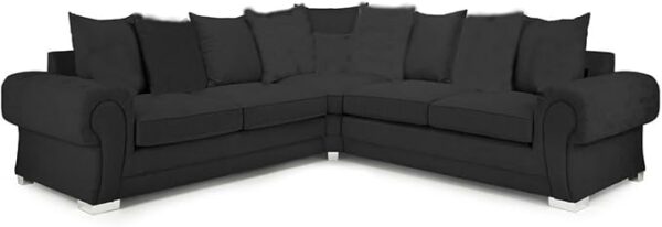 Suede Fabric Corner Sofa - Home Store UK - Image 2